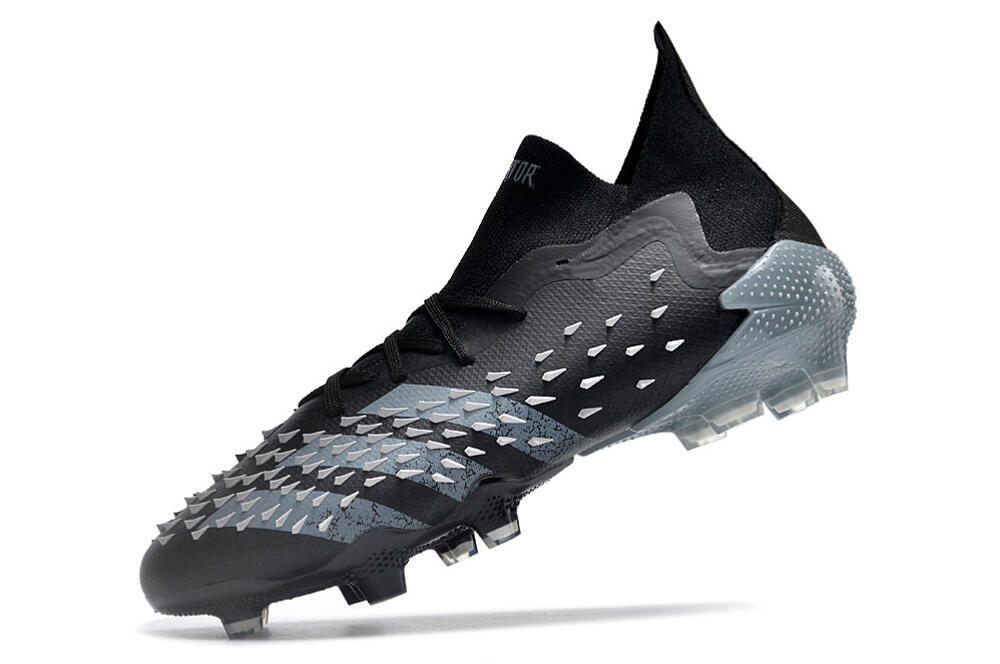 Adidas Predator Freak.1 FG Firm Ground Soccer Cleats - Black/White/Grey 5