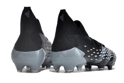 Adidas Predator Freak.1 FG Firm Ground Soccer Cleats - Black/White/Grey