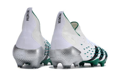 Adidas Predator Freak.1 FG Firm Ground Soccer Cleats - White/Green/Black