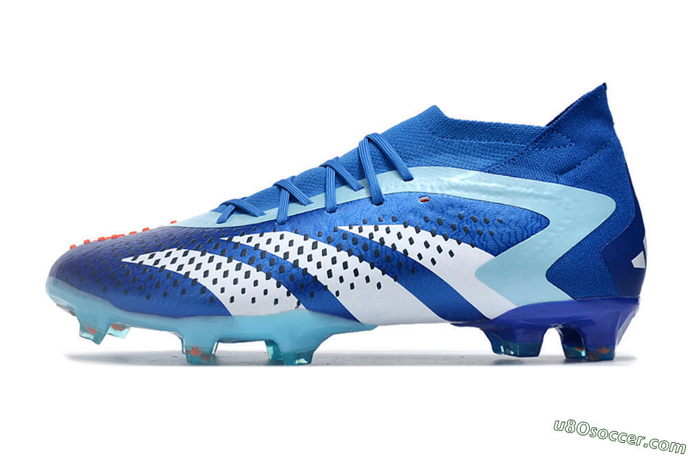 Adidas Predator Accuracy.1 FG Firm Ground Soccer Cleats - Blue/Jade/White 2