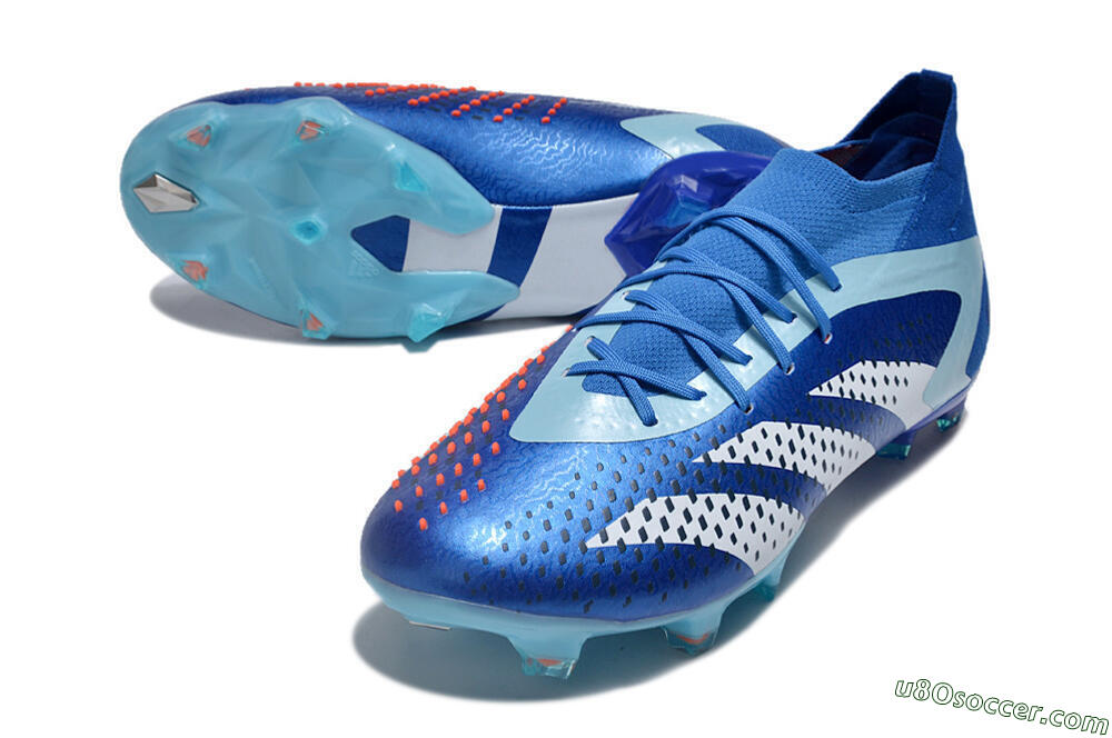 Adidas Predator Accuracy.1 FG Firm Ground Soccer Cleats - Blue/Jade/White 3