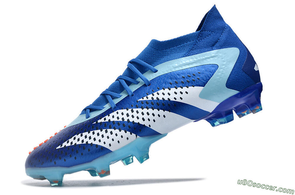 Adidas Predator Accuracy.1 FG Firm Ground Soccer Cleats - Blue/Jade/White 5