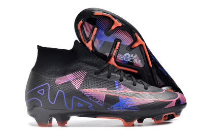 Nike Air Zoom Mercurial Superfly 9 Elite FG Firm Ground Soccer Cleats - Black/Purple/Pink