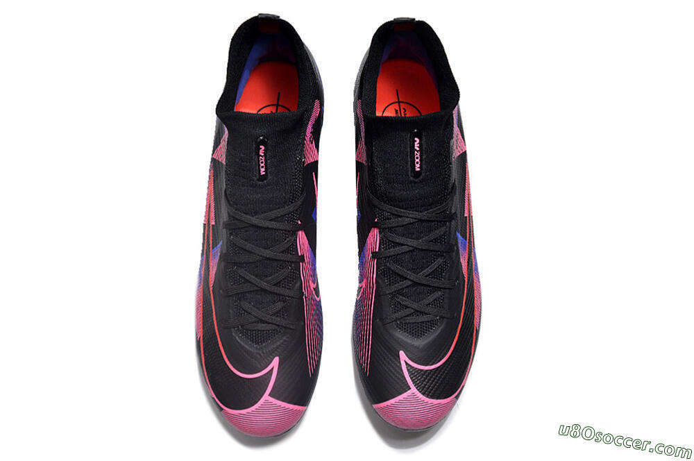 Nike Air Zoom Mercurial Superfly 9 Elite FG Firm Ground Soccer Cleats - Black/Purple/Pink 4
