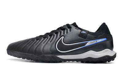 NikeTiempo Legend 10 TF Artificial Turf Soccer Shoes - Black/Blue/White