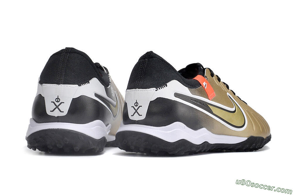Nike Tiempo Legend 10 TF Artificial Turf Soccer Shoes - Gold/White/Black 6
