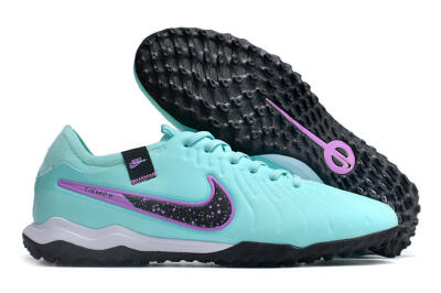 Nike Tiempo Legend 10 TF Artificial Turf Soccer Shoes - Blue/Black/Purple