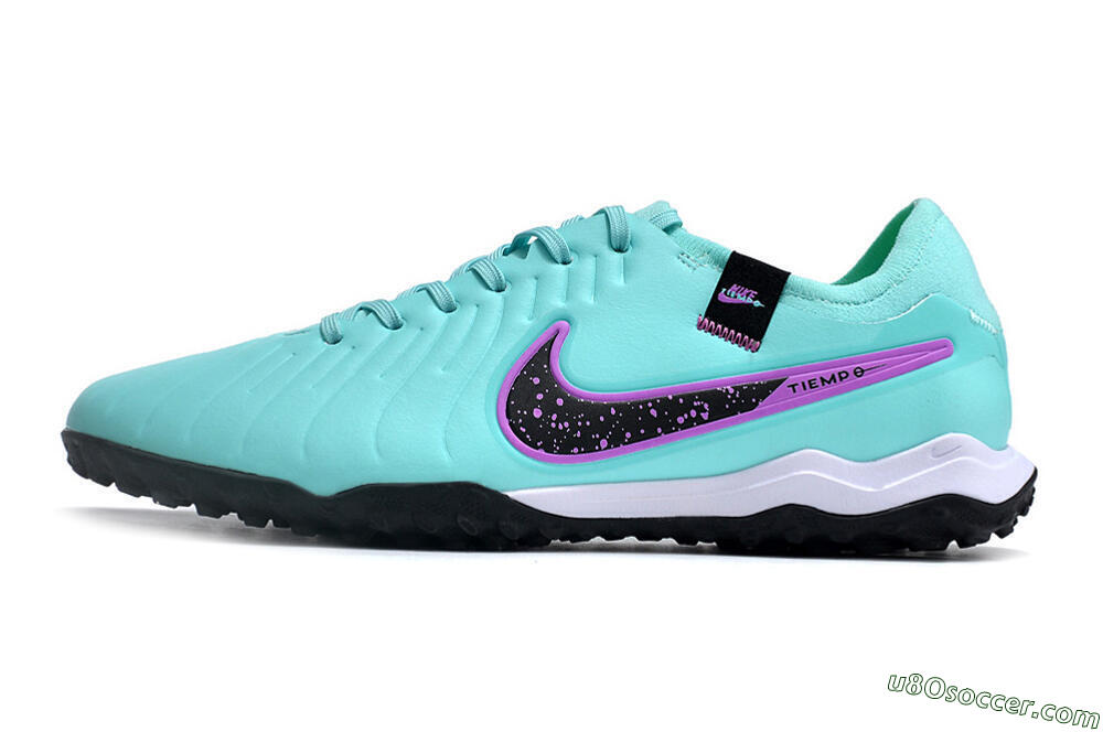 Nike Tiempo Legend 10 TF Artificial Turf Soccer Shoes - Blue/Black/Purple 2