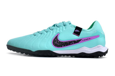 Nike Tiempo Legend 10 TF Artificial Turf Soccer Shoes - Blue/Black/Purple
