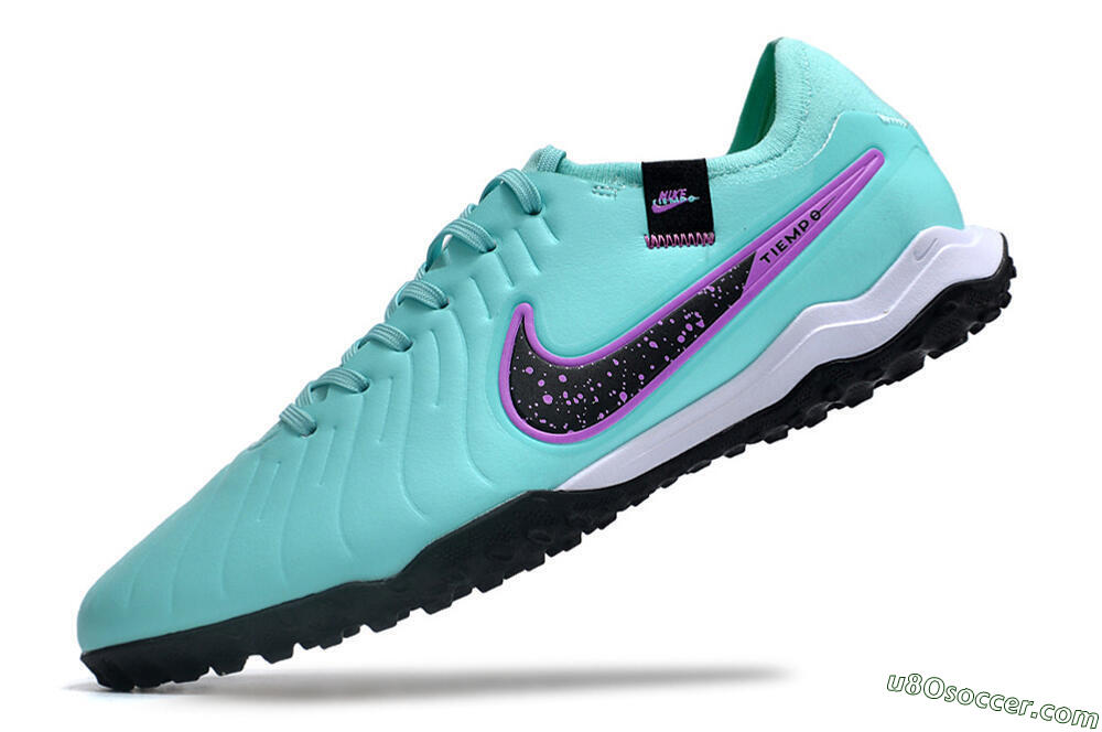 Nike Tiempo Legend 10 TF Artificial Turf Soccer Shoes - Blue/Black/Purple 5