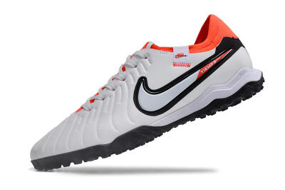 NikeTiempo Legend 10 TF Artificial Turf Soccer Shoes - White/Black/Orange