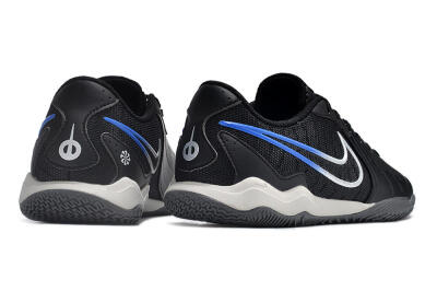 Nike Tiempo Legend 10 Academy IC Indoor & Futsal Soccer Shoes - Black/White/Blue