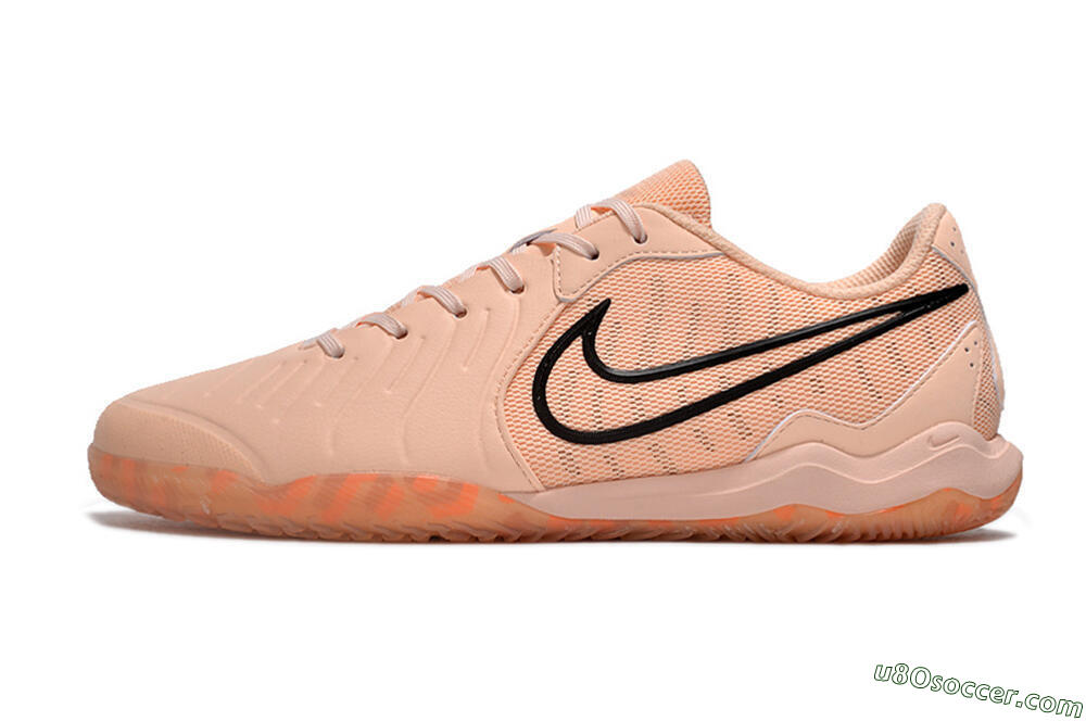 Nike Tiempo Legend 10 Pro IC Indoor & Futsal Soccer Shoes - Pink/Black 2