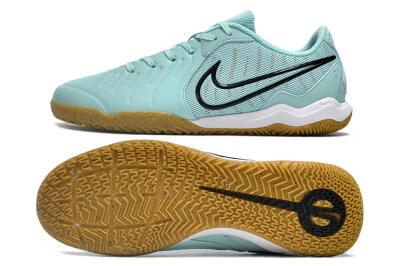 Nike Tiempo Legend 10 Academy IC Indoor & Futsal Soccer Shoes - Blue/Black/Brown
