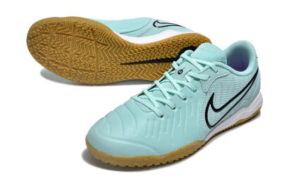 Nike Tiempo Legend 10 Academy IC Indoor & Futsal Soccer Shoes - Blue/Black/Brown