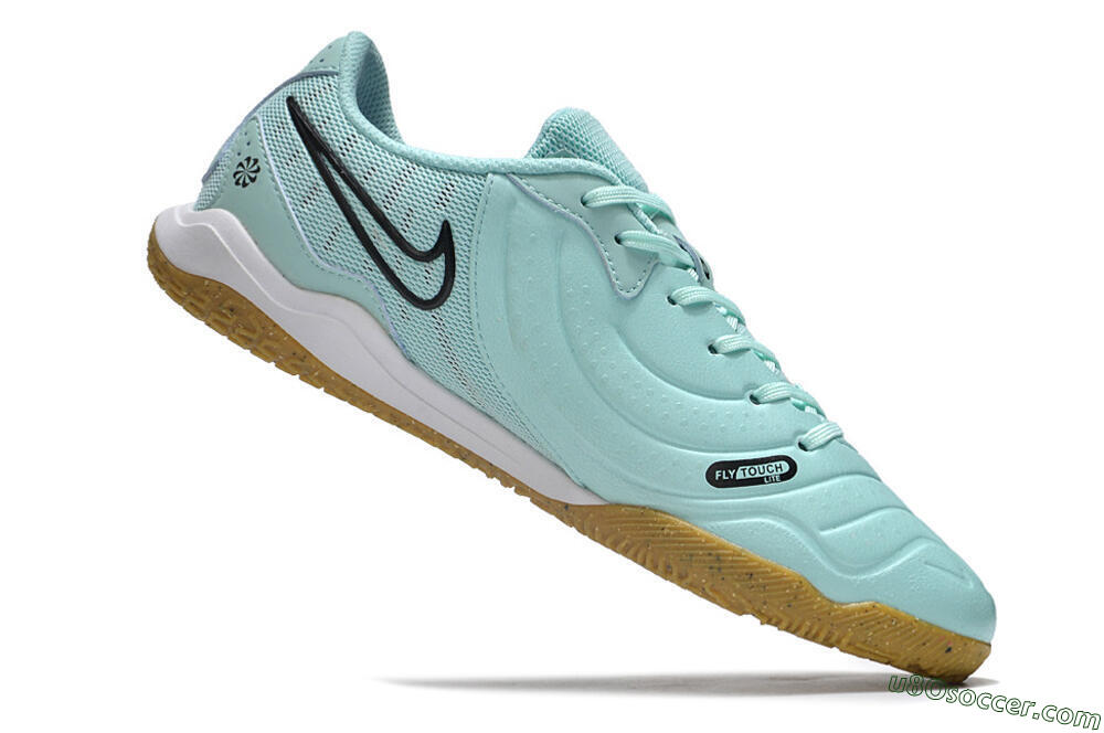 Nike Tiempo Legend 10 Academy IC Indoor & Futsal Soccer Shoes - Blue/Black/Brown 4