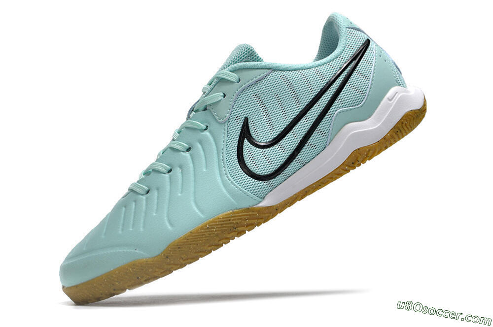 Nike Tiempo Legend 10 Academy IC Indoor & Futsal Soccer Shoes - Blue/Black/Brown 5