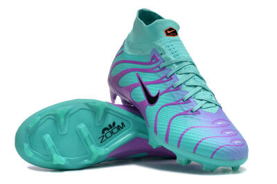 Nike Air Zoom Mercurial Superfly 9 Elite FG Firm Ground Soccer Cleats - Jade/Purple/Black