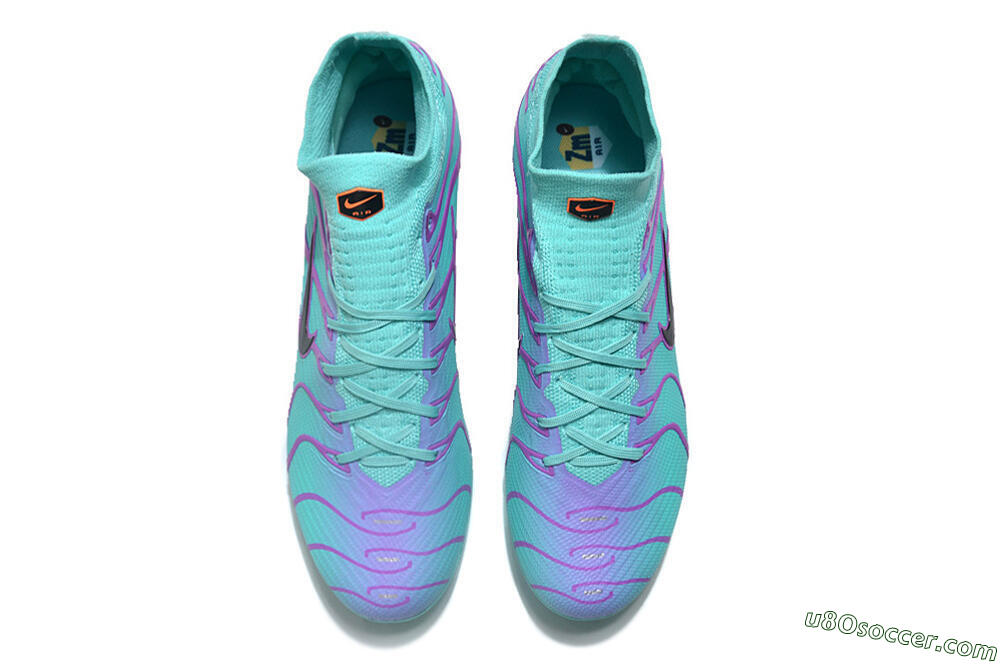 Nike Air Zoom Mercurial Superfly 9 Elite FG Firm Ground Soccer Cleats - Jade/Purple/Black 4