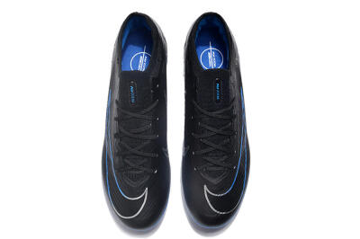 Nike Air Zoom Mercurial Vapor 15 Elite AG Artificial Grass Soccer Cleats - Black/Blue/White
