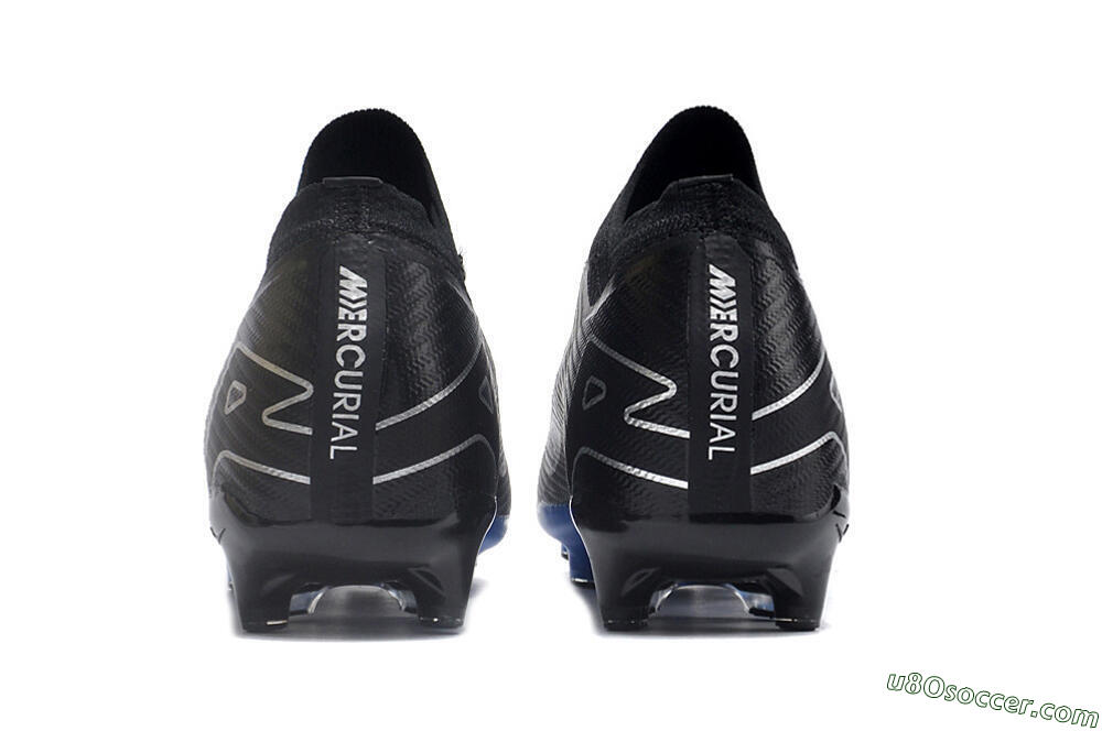 Nike Air Zoom Mercurial Vapor 15 Elite AG Artificial Grass Soccer Cleats - Black/Blue/White 5