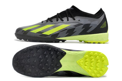 Adidas X Speedportal.1 TF Artificial Turf Soccer Shoes - Black/Grey/Yellow