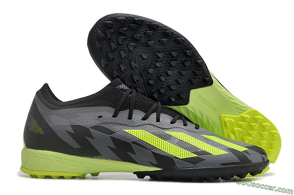 Adidas X Speedportal.1 TF Artificial Turf Soccer Shoes - Black/Grey/Yellow 1