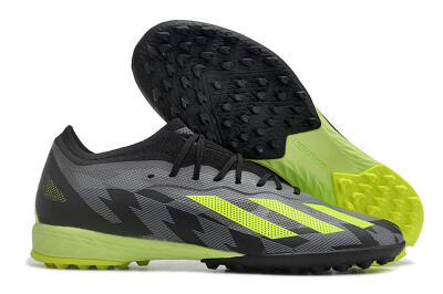 Adidas X Speedportal.1 TF Artificial Turf Soccer Shoes - Black/Grey/Yellow