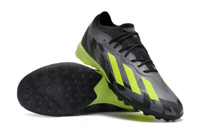 Adidas X Speedportal.1 TF Artificial Turf Soccer Shoes - Black/Grey/Yellow