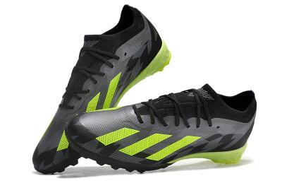Adidas X Speedportal.1 TF Artificial Turf Soccer Shoes - Black/Grey/Yellow