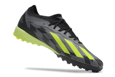 Adidas X Speedportal.1 TF Artificial Turf Soccer Shoes - Black/Grey/Yellow
