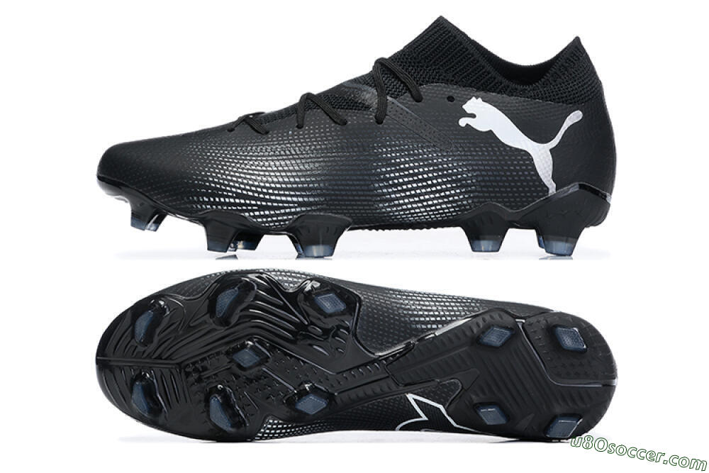 Puma Future Ultimate FG Firm Ground Soccer Cleats - Black/White/Blue 0