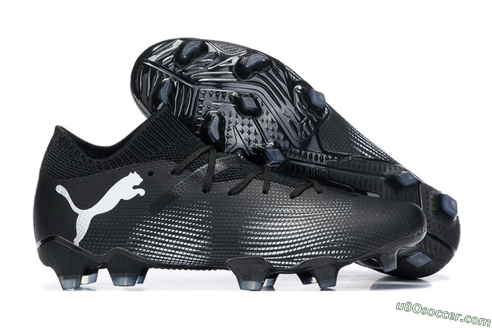 Puma Future Ultimate FG Firm Ground Soccer Cleats - Black/White/Blue 1