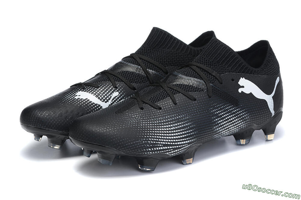 Puma Future Ultimate FG Firm Ground Soccer Cleats - Black/White/Blue 5
