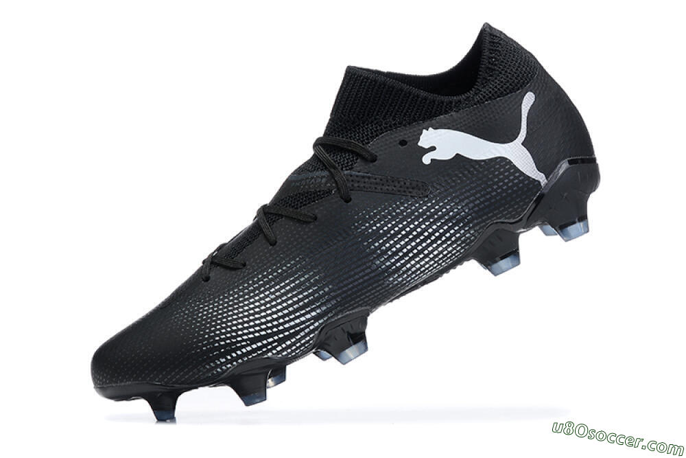 Puma Future Ultimate FG Firm Ground Soccer Cleats - Black/White/Blue 8