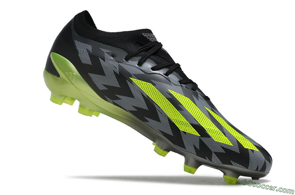 Adidas X Crazyfast.1 FG Firm Ground Soccer Cleats - Black/White/Yellow 4