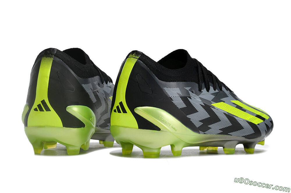 Adidas X Crazyfast.1 FG Firm Ground Soccer Cleats - Black/White/Yellow 6