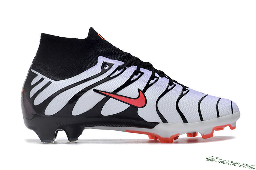 Nike Air Zoom Mercurial Superfly 9 Elite FG Firm Ground Soccer Cleats - White/Black/Red 7