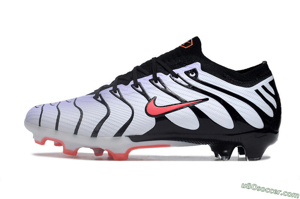 Nike Air Zoom Mercurial Vapor 15 Elite FG Firm Ground Soccer Cleats - White/Black/Red 2