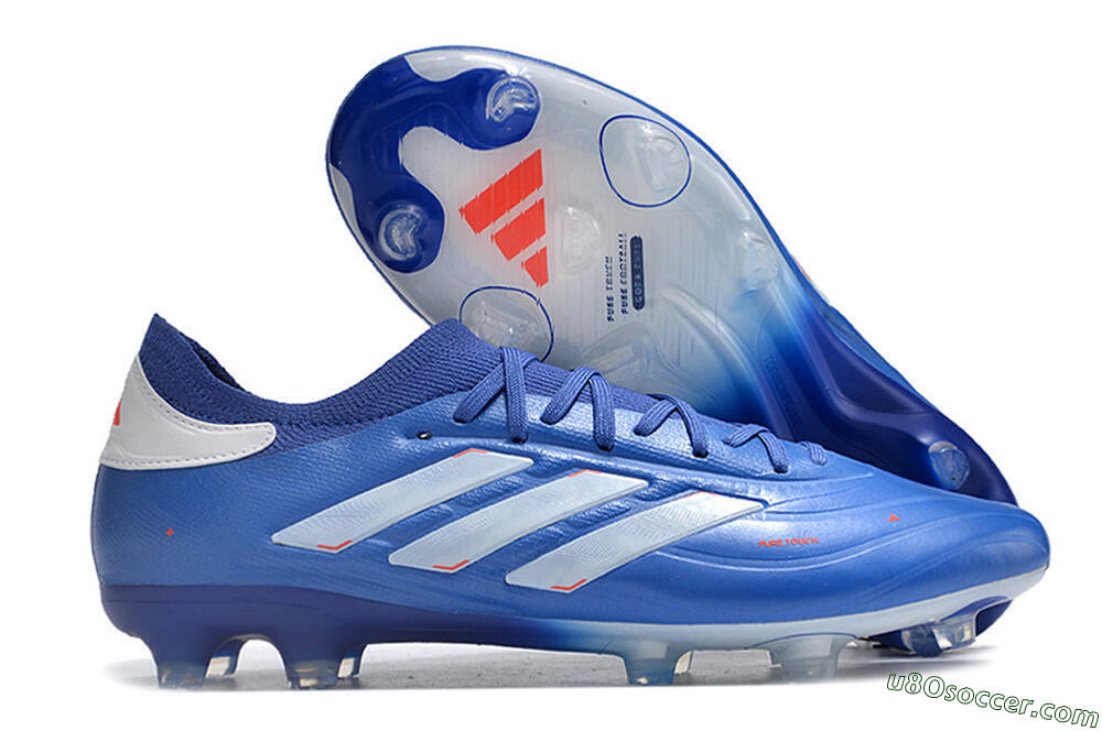 Adidas Copa Pure 2 FG Firm Ground Soccer Cleats - Blue/White 1