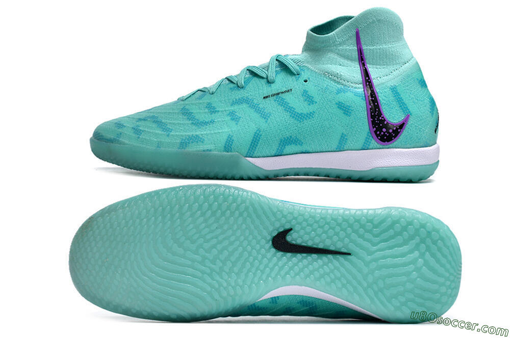 Nike Phantom Luna Elite NU IC Indoor & Futsal Soccer Shoes - Jade/Purple/Black 0