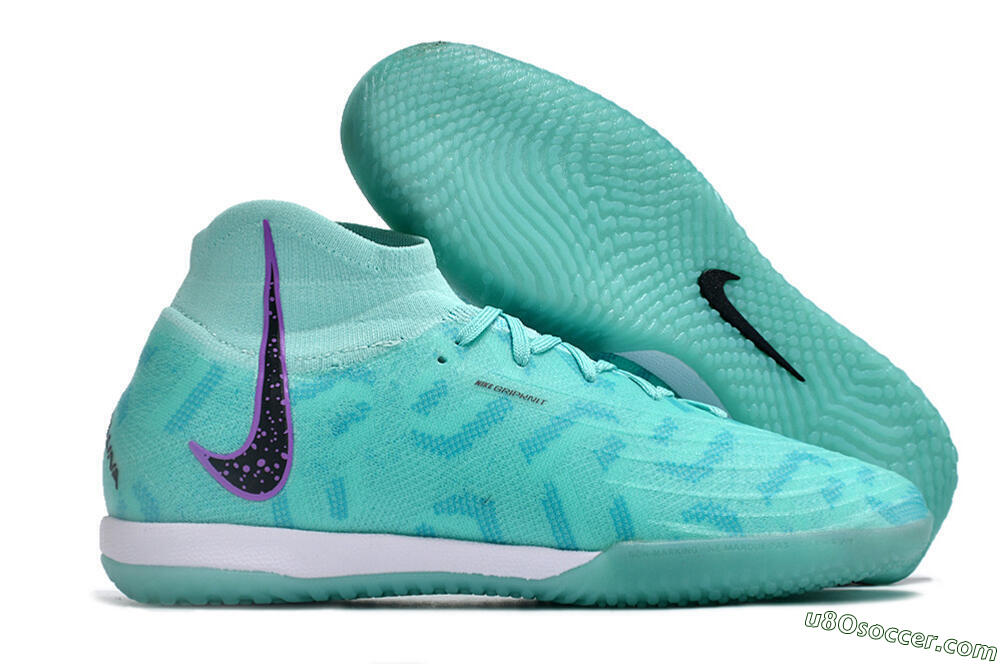 Nike Phantom Luna Elite NU IC Indoor & Futsal Soccer Shoes - Jade/Purple/Black 1