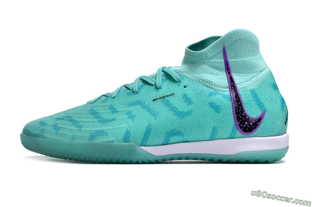 Nike Phantom Luna Elite NU IC Indoor & Futsal Soccer Shoes - Jade/Purple/Black 2