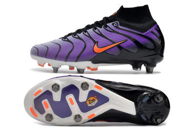 Nike Air Zoom Mercurial Superfly 9 Elite SG Soft Ground Soccer Cleats - Purple/Black/Orange