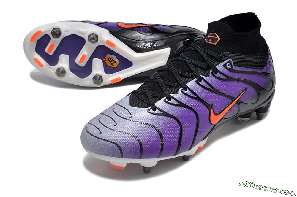 Nike Air Zoom Mercurial Superfly 9 Elite SG Soft Ground Soccer Cleats - Purple/Black/Orange 3