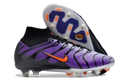 Nike Air Zoom Mercurial Superfly 9 Elite SG Soft Ground Soccer Cleats - Purple/Black/Orange