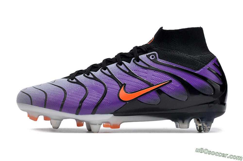 Nike Air Zoom Mercurial Superfly 9 Elite SG Soft Ground Soccer Cleats - Purple/Black/Orange 2