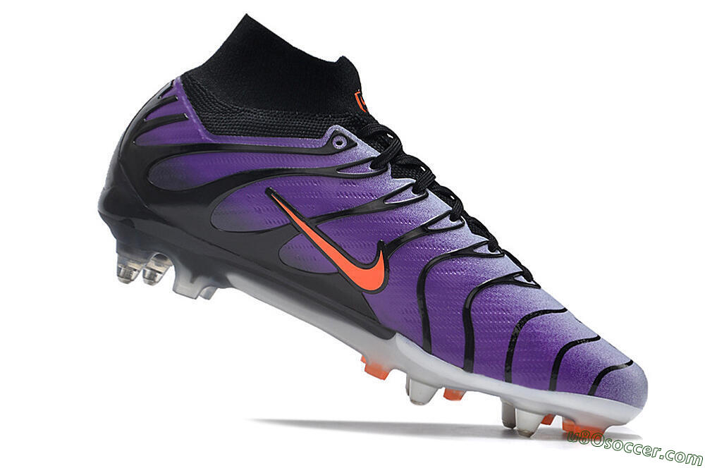 Nike Air Zoom Mercurial Superfly 9 Elite SG Soft Ground Soccer Cleats - Purple/Black/Orange 4