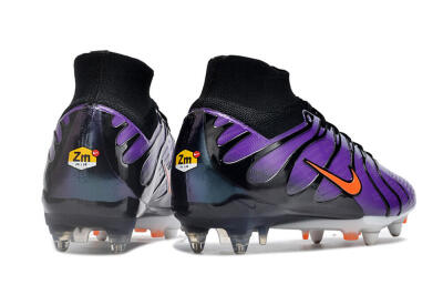 Nike Air Zoom Mercurial Superfly 9 Elite SG Soft Ground Soccer Cleats - Purple/Black/Orange