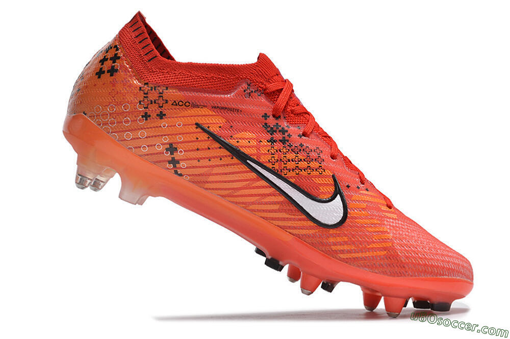 Nike Air Zoom Mercurial Vapor 15 Elite SG Soft Ground Soccer Cleats - Red/White/Black 4